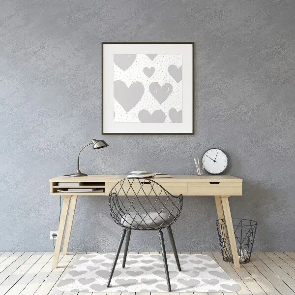 Podloga za stol Gray hearts