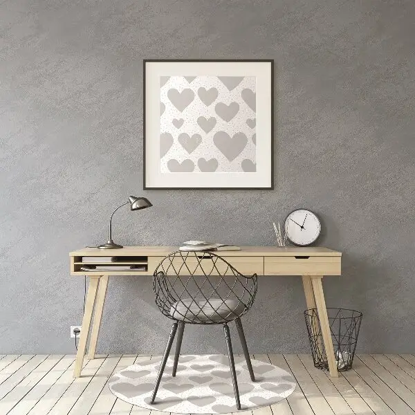 Podloga za stol Gray hearts
