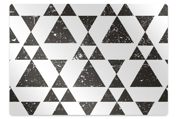 Podloga za stol Black and white triangles