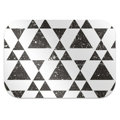 Podloga za stol Black and white triangles