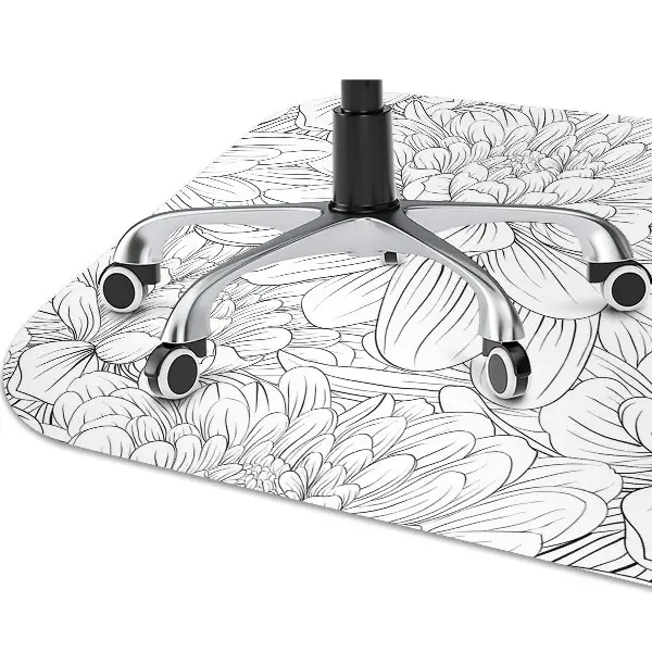 Podloga za stol Sketched flowers