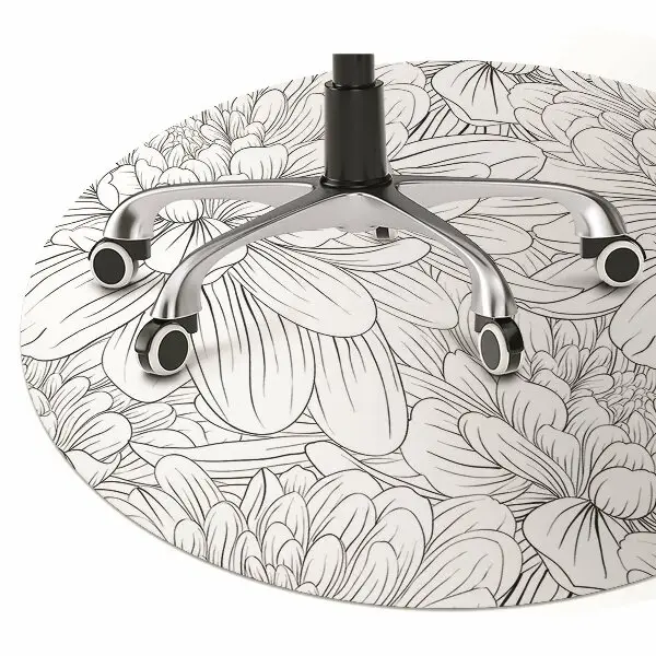 Podloga za stol Sketched flowers