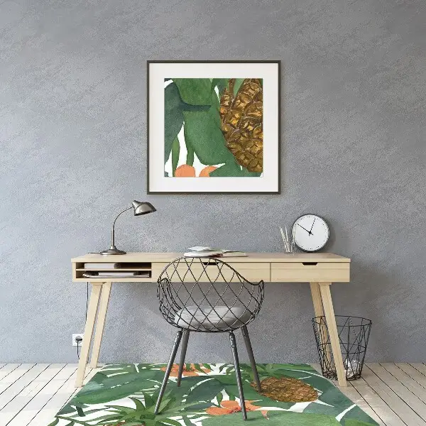 Podloga za pisarniški stol Tropical pineapple