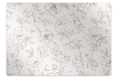 Podloga za stol Sketched flowers