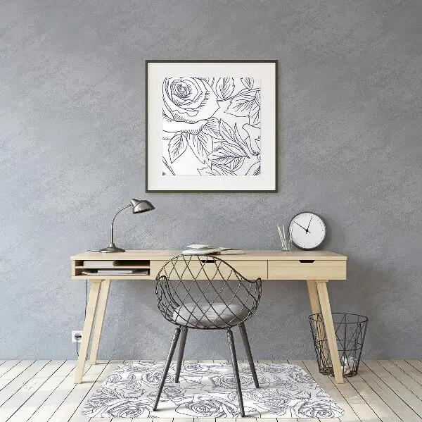 Podloga za stol Blue roses