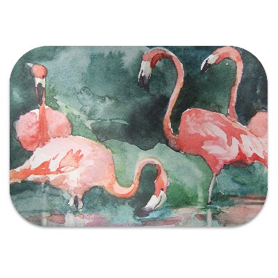 Podloga za stol Painted flamingos