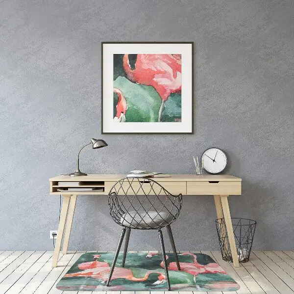 Podloga za stol Painted flamingos