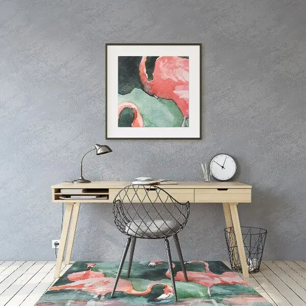 Podloga za stol Painted flamingos