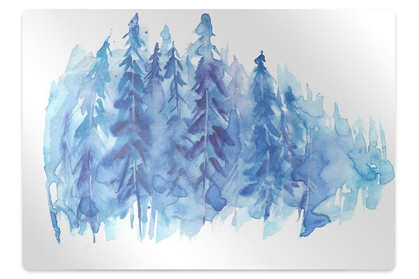 Podloga za stol Winter forest watercolor