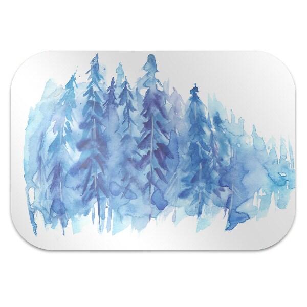 Podloga za stol Winter forest watercolor