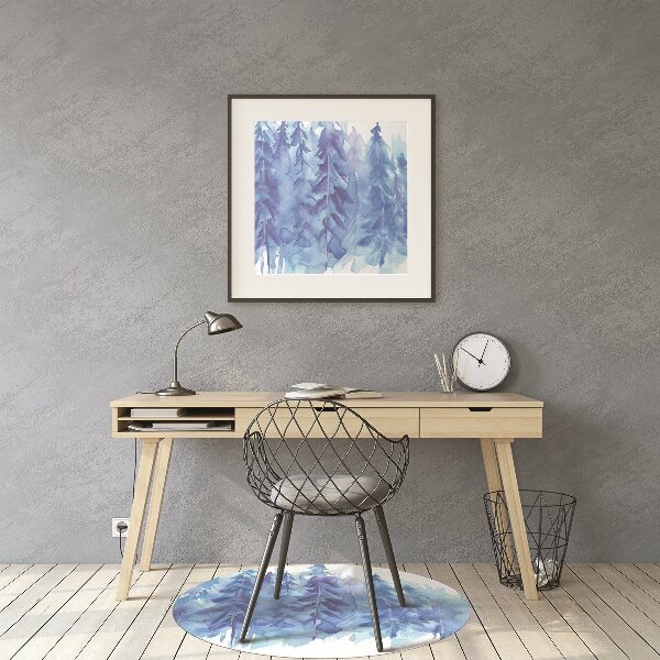 Podloga za stol Winter forest watercolor