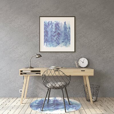 Podloga za stol Winter forest watercolor