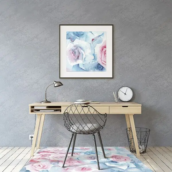 Podloga za pisarniški stol Pastel flowers