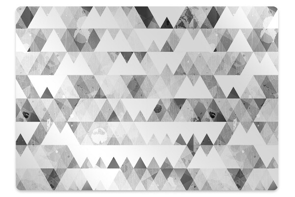 Podloga za pisarniški stol Gray triangles pattern