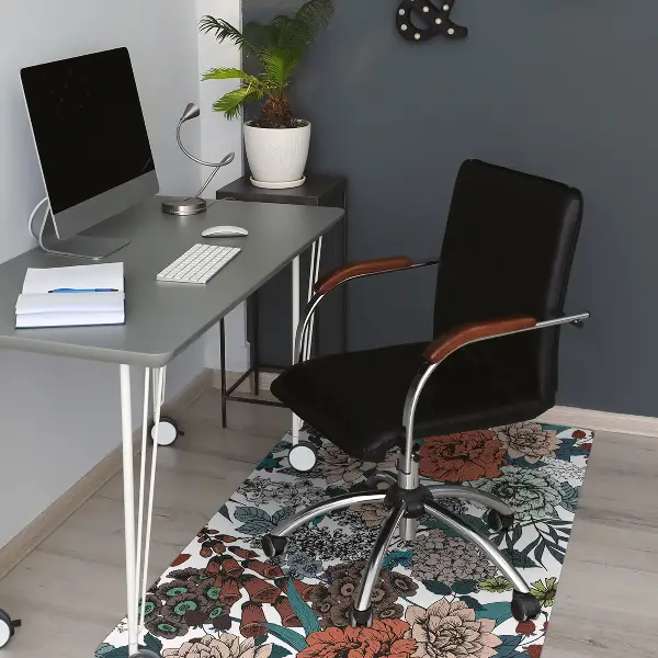 Podloga za zaščito tal Retro flowers