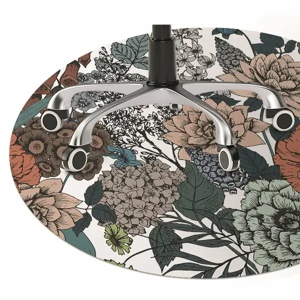 Podloga za zaščito tal Retro flowers