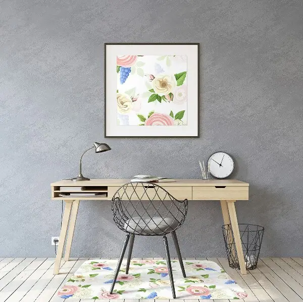 Podloga za stol Drawed flowers