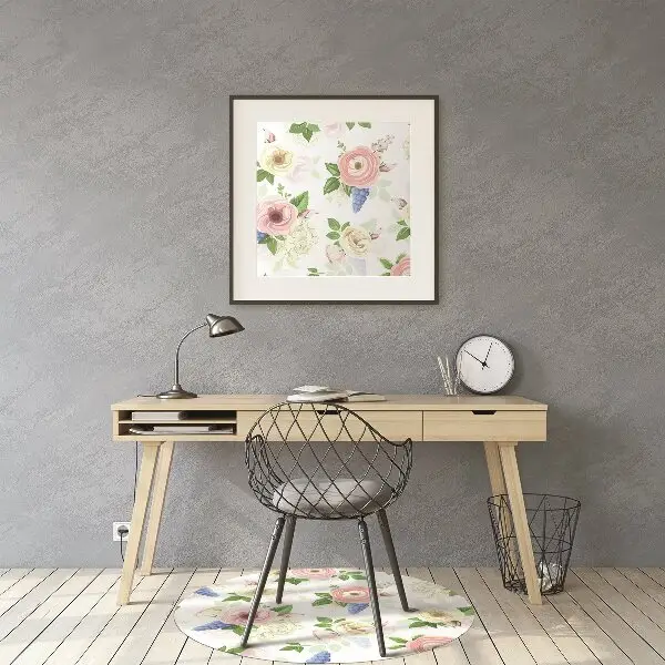 Podloga za stol Drawed flowers