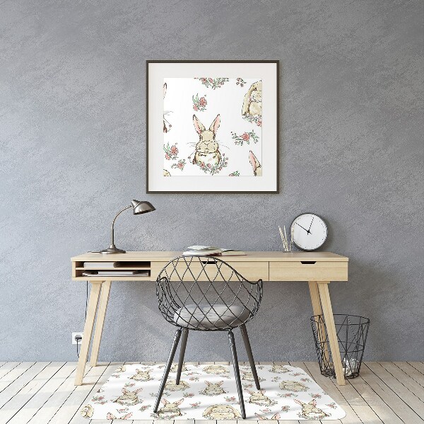 Podloga za stol Light brown rabbits