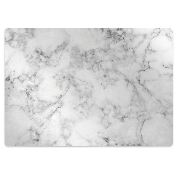 Podloga za pisarniški stol White marble