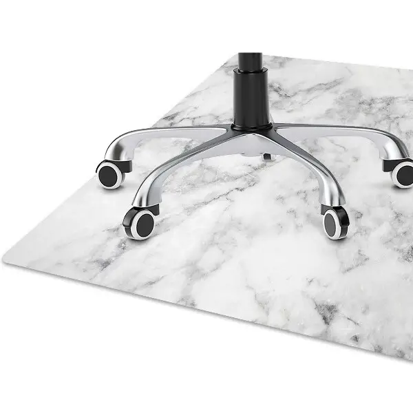 Podloga za pisarniški stol White marble