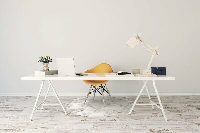 Podloga za pisarniški stol White marble