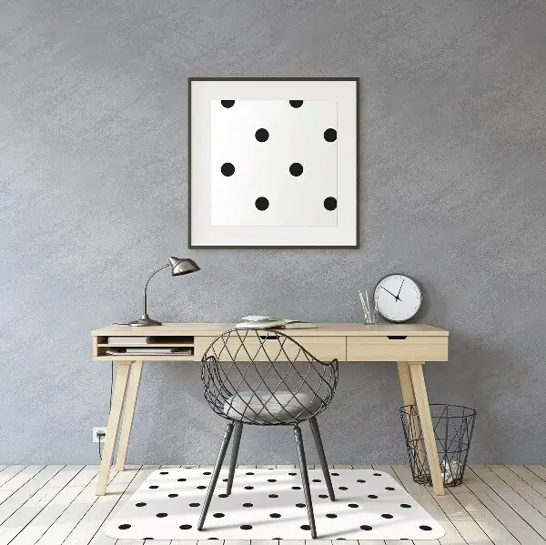 Podloga za stol Black dots