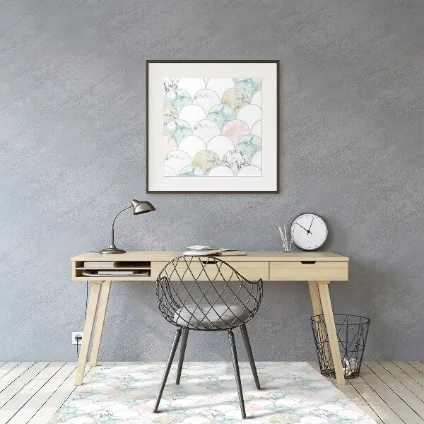 Zaščitna podloga za stol Pastel marble