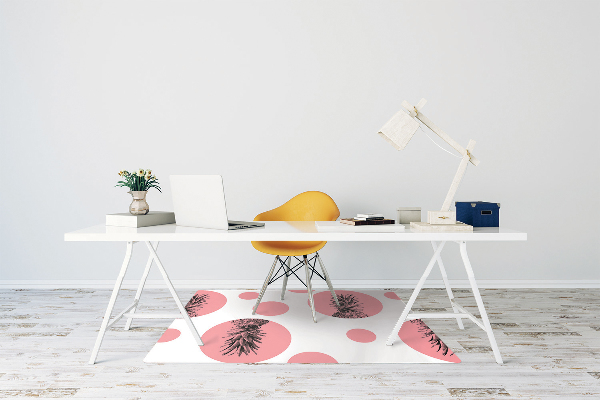 Zaščitna podloga za stol Pink pineapple