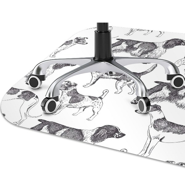 Podloga za pisarniški stol Dogs pattern