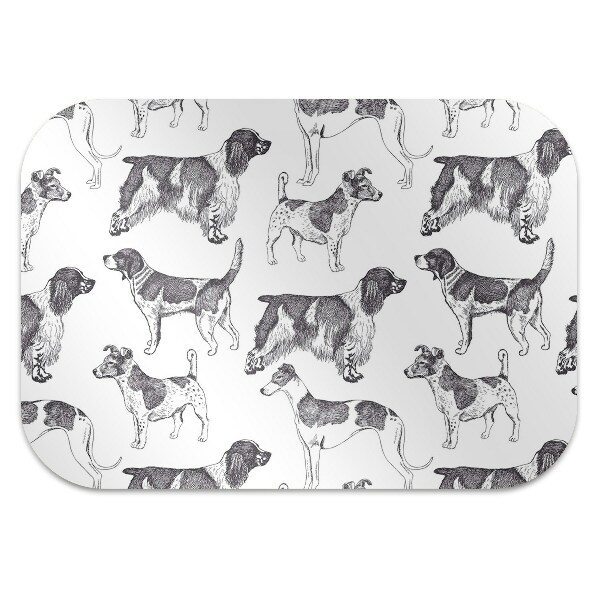 Podloga za pisarniški stol Dogs pattern