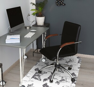 Podloga za pisarniški stol Dogs pattern