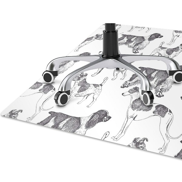 Podloga za pisarniški stol Dogs pattern