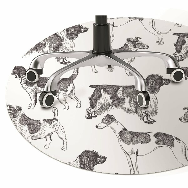 Podloga za pisarniški stol Dogs pattern