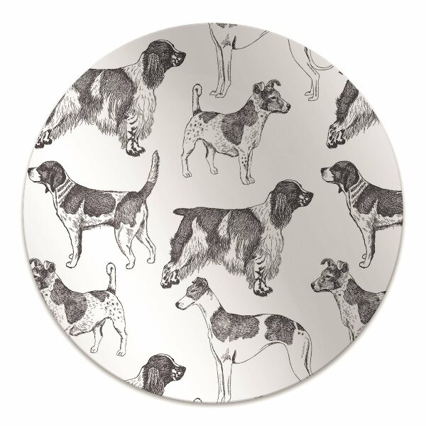 Podloga za pisarniški stol Dogs pattern