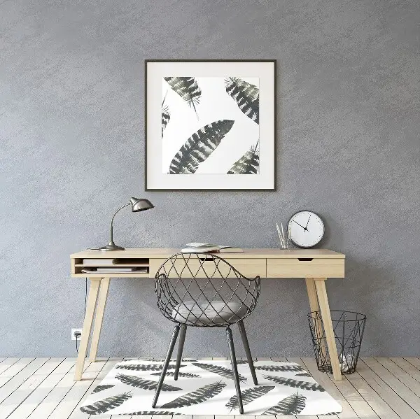 Podloga za pisarniški stol Boho style feathers