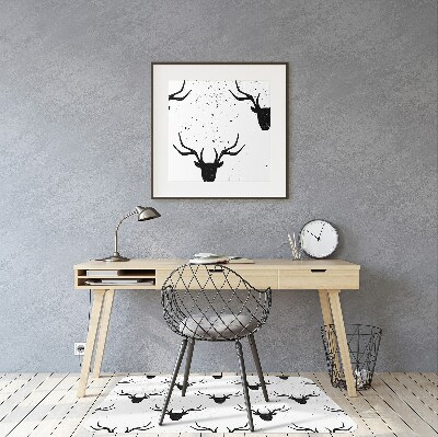 Zaščitna podloga za stol Black deer pattern