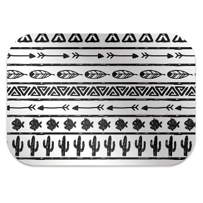 Podloga za zaščito tal Boho black and white