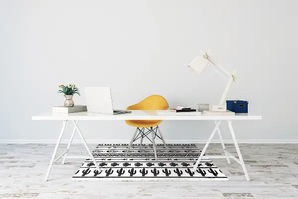 Podloga za zaščito tal Boho black and white