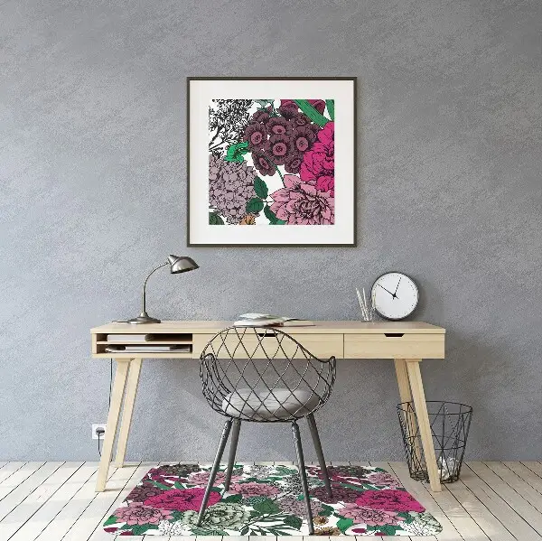 Zaščitna podloga za stol Vintage flowers