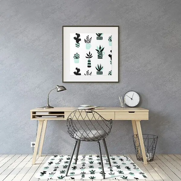 Zaščitna podloga za stol Succulents