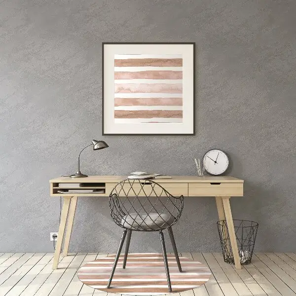 Podloga za pisalni stol Brown stripes