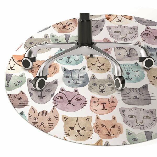 Podloga za pisalni stol Watercolor cats