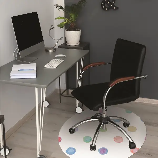 Podloga za pisarniški stol Colored dots
