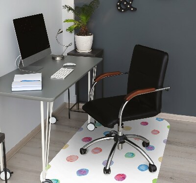 Podloga za pisarniški stol Colored dots