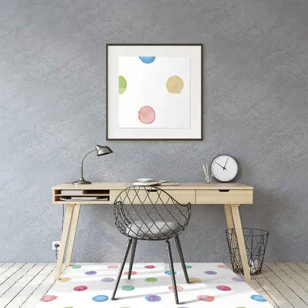 Podloga za pisarniški stol Colored dots
