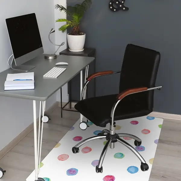Podloga za pisarniški stol Colored dots