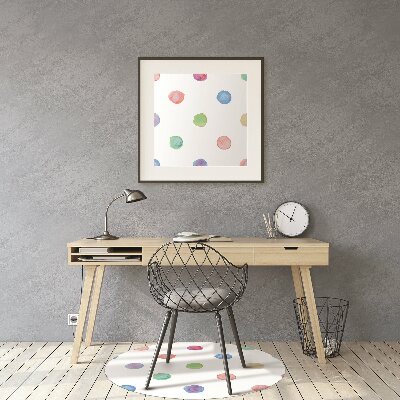 Podloga za pisarniški stol Colored dots