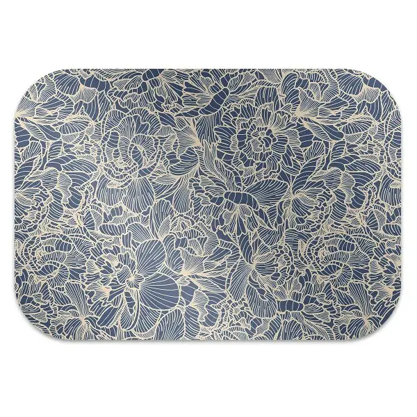 Podloga za pisalni stol Blue flower