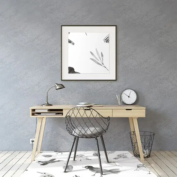 Podloga za pisarniški stol Drawn birds